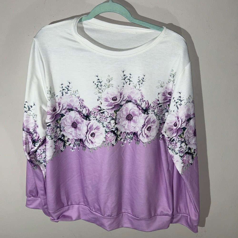 Floral Lavender Women's Blouse